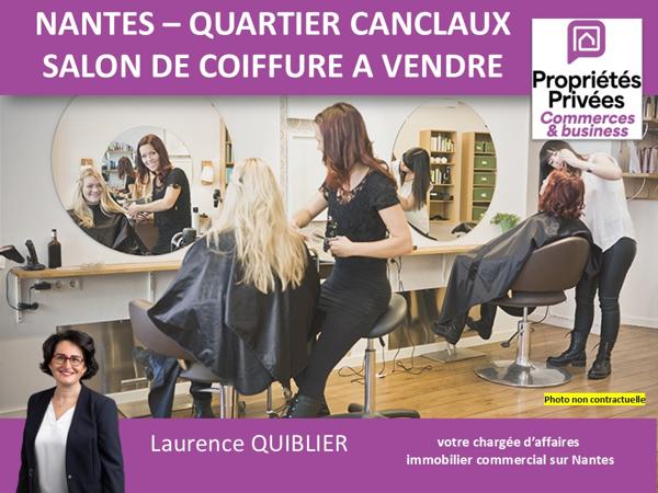 44100 NANTES - SALON DE COIFFURE A VENDRE QUARTIER CANCLAUX