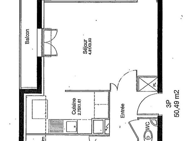 Location Appartement 3 pièces 50.49 m² - 82 AVENUE DU GENERAL DE GAULLE Villiers Sur Marne 94350