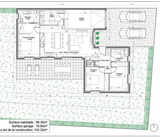 Maison neuve Echillais 4 pièce(s) 98.35 m2 avec belles prestations