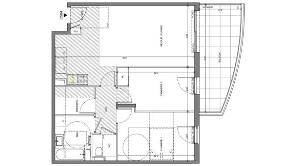 Appartement à vendre 3 pièces 68 m² Saint-Laurent-du-Var