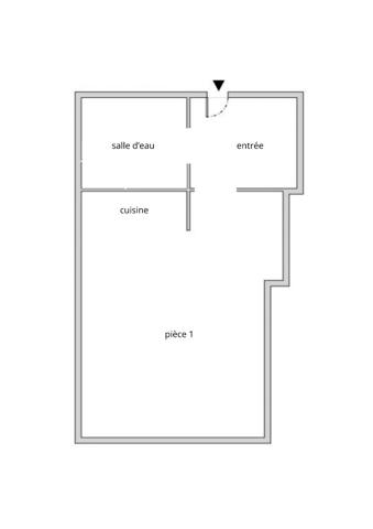 Appartement  meublé de type T1/studio Nancy 24.16 m² résidence avec ascenseur et conciergerie