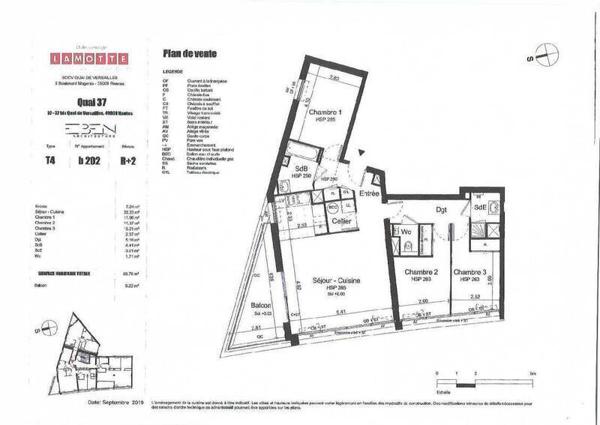 Appartement 4 pièces - 44000 Nantes