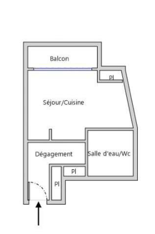 Appartement 1 pièce - 30 m² Exclusivité