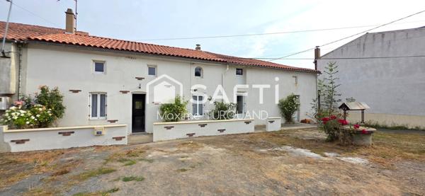 Longère rénovée, 126m², 4 chambres, atelier, 1670m² de terrain.