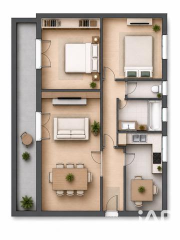 Appartement à vendre 3 pièces 56 m² Saint-Mandrier-sur-Mer
