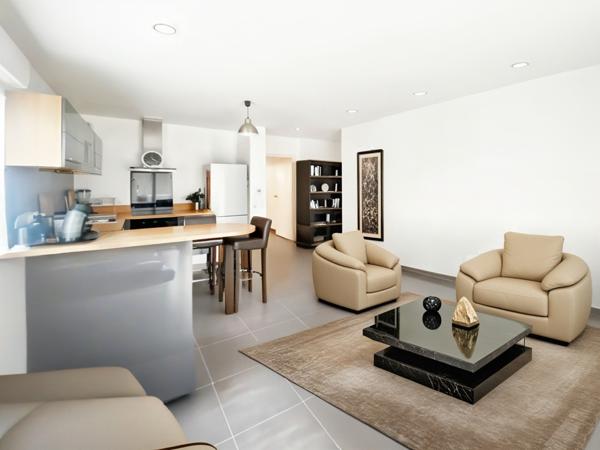 Sainte-Geneviève-des-Bois (91700) Immeuble de Standing / beau F2 avec terrasse + jardin de 120 m2 + 2 places de parking dont une en sous-sol