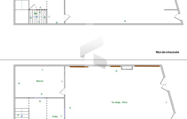 Immeuble de 183m2 sur 4 niveaux