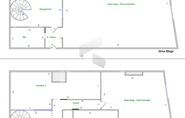 Immeuble de 183m2 sur 4 niveaux