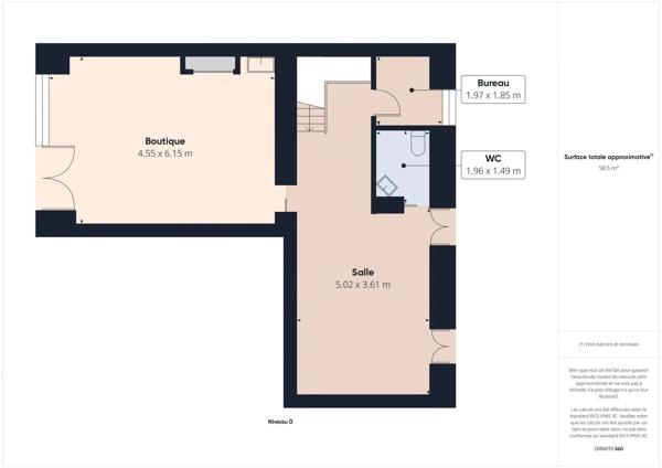 FONDS DE COMMERCE LOCAL PLEIN CENTRE DE BIARRITZ 100 m2