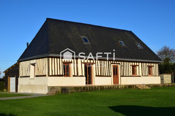 Maison Normande 3 chambres, terrain 2700m², garage