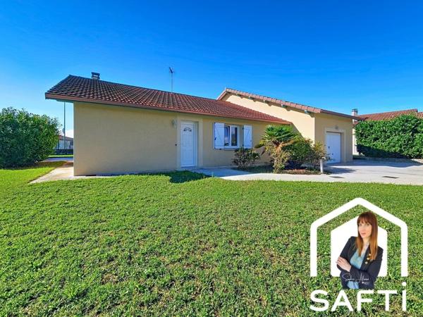 Charmante maison de plain-pied 135 m2 à SAINT-HILAIRE-DU-ROSIER (38840)