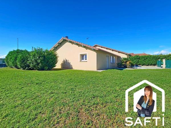 Charmante maison de plain-pied 135 m2 à SAINT-HILAIRE-DU-ROSIER (38840)