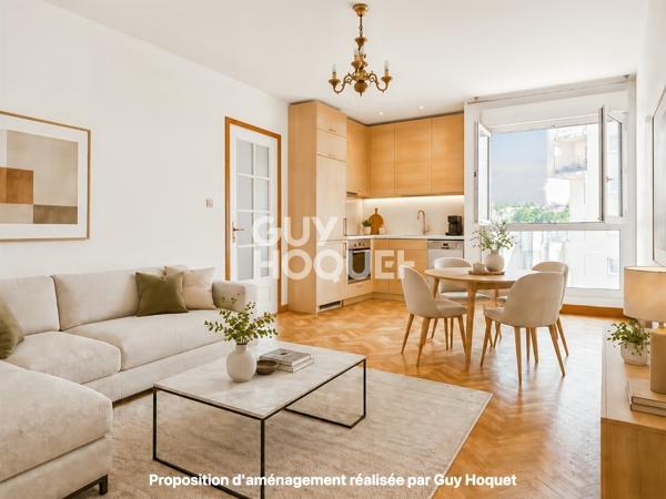 ISSY-LES-MOULINEAUX – BORDS DE SEINE / LIMITE BOULOGNE – 49 m² AU POTENTIEL 3 PIÈCES – PARKING – 310 000 € FAI