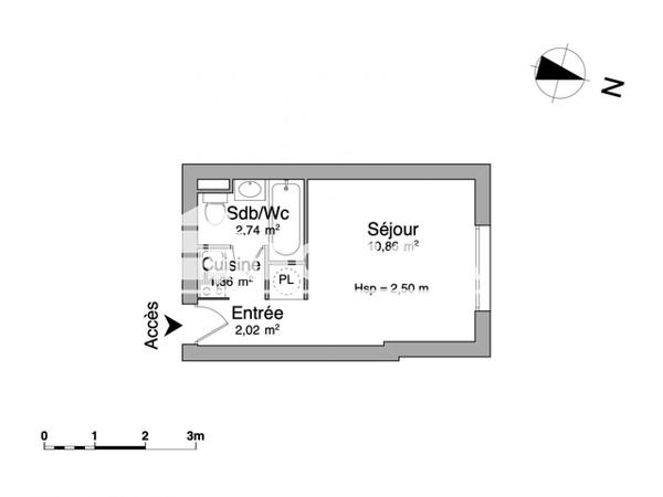Location Studio 16.98 m² - Vandœuvre-lès-nancy 54500