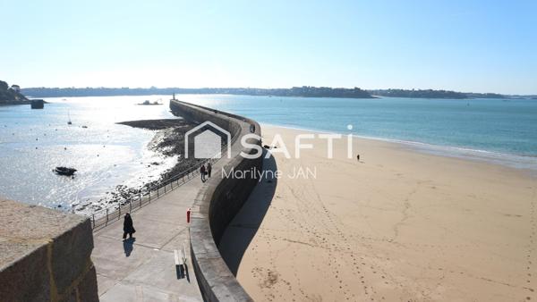 Pleine vue mer de cet appartement d'Intra-Muros à St Malo.