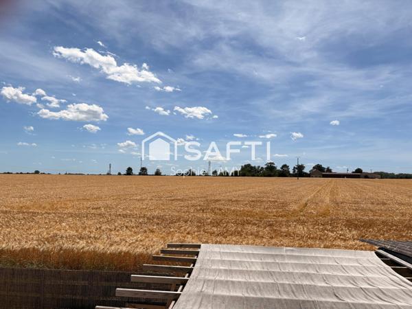 Maison refaite à neuf avec vue sur les champs