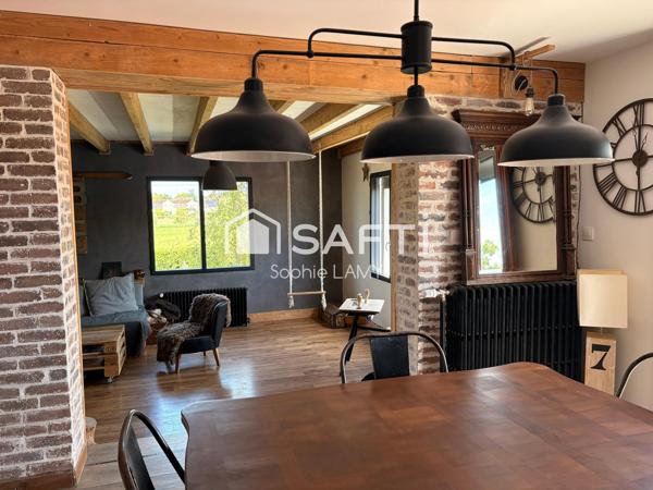 Maison refaite à neuf avec vue sur les champs