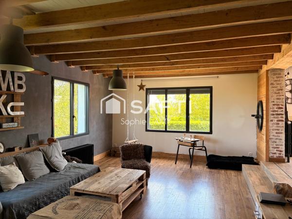 Maison refaite à neuf avec vue sur les champs