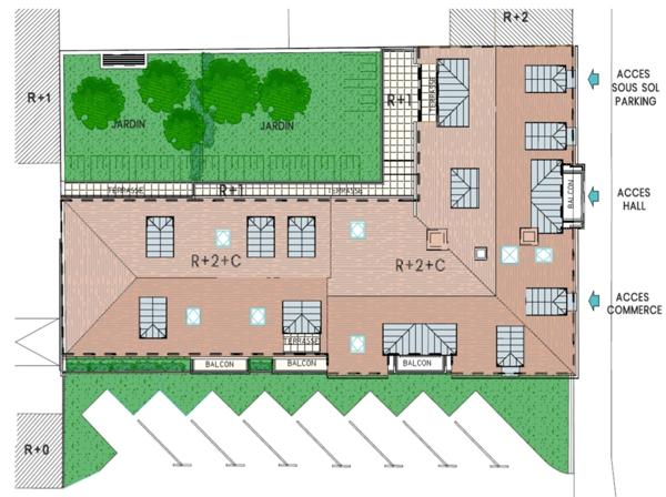 Appartement T3 neuf à vendre VERSAILLES (78), surface habitable 67,64 m2 + jardin 83 m2 + park s-sol