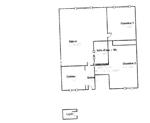 Appartement 3 pièces - 55 m²