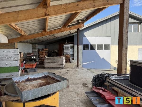 Secteur Sauveterre de Comminges : Hangar professionnel; 1 hectare et demi de terres et bois.