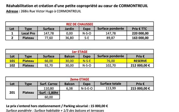 Appartement à vendre