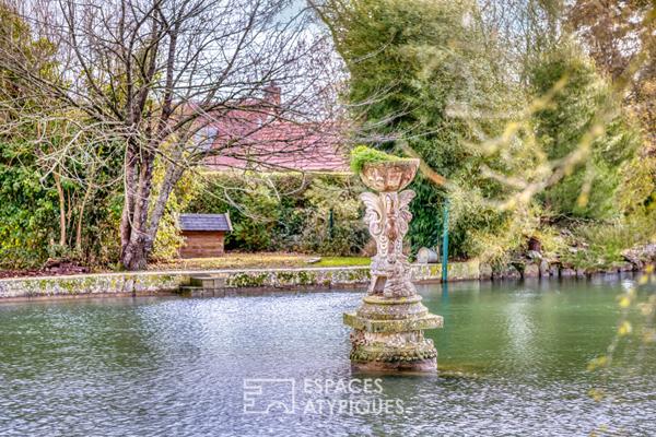 Propriété de caractère avec étang privatif