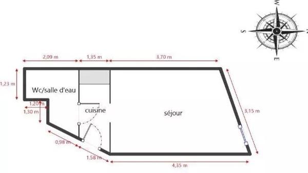 Location Appartement 1 pièces 21 m2 à Aubagne