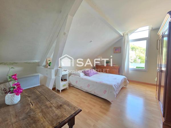 Maison familiale avec vue dégagée et piscine