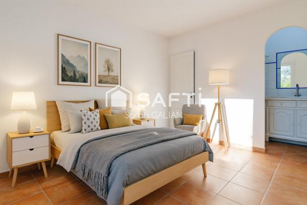 Maison de plain-pied 5 pièces, lumineuse et au calme