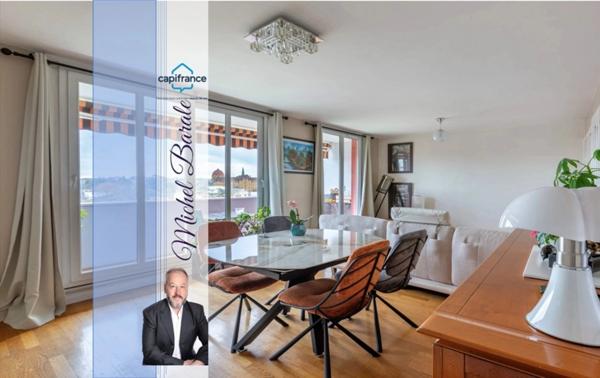 Appartement 82m2, 5 pièces à SAINTE FOY LES LYON avec grand balcon et cave