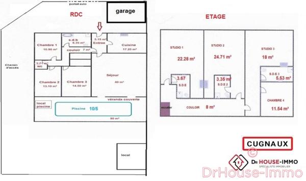 Maison à vendre 8 pièces de 220 m²
