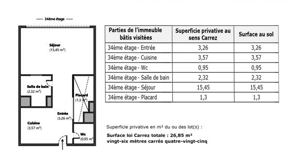 Appartement à vendre 1 pièce 27 m² Puteaux