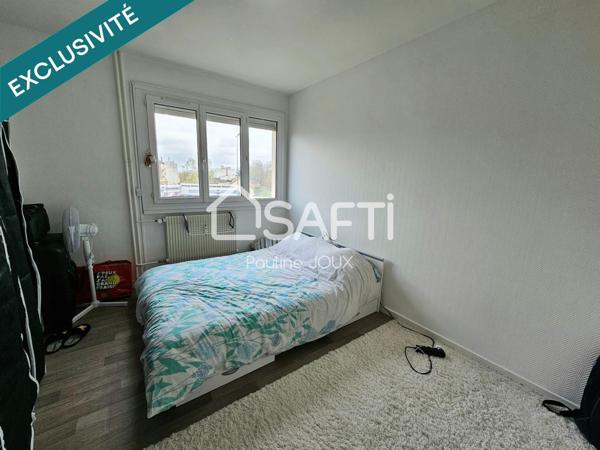 Appartement, loué, type F3, avec balcon et place de parking