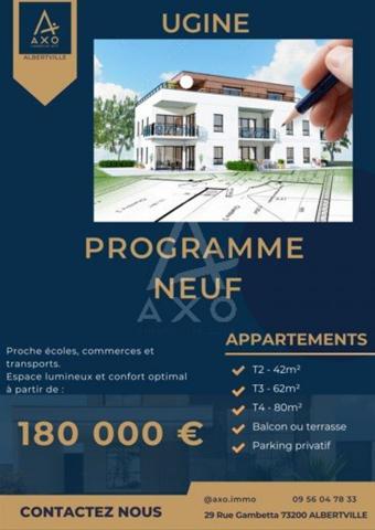 Dernières opportunités + Baisse de prix exceptionnelle - PROGRAMME NEUF UGINE (73400)