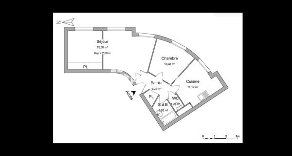 À vendre Appartement 3 pièces 58.68 m² - Poitiers 86000