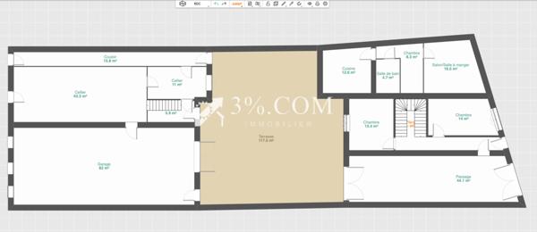 Ensemble immobilier de 500 m² composé de deux bâtiments MIRECOURT Mirecourt (88500)