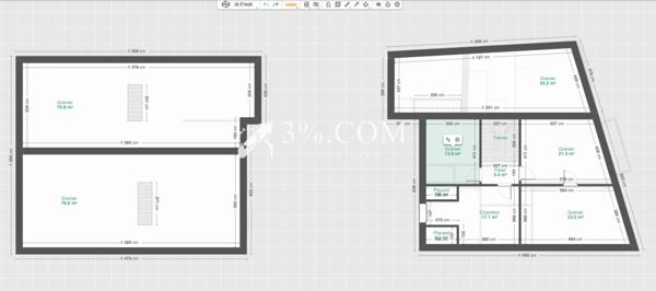 Ensemble immobilier de 500 m² composé de deux bâtiments MIRECOURT Mirecourt (88500)