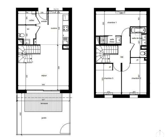 Maison avec Terrasse et Jardin - Parkings - Proche Tram
