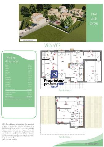 Villa Contemporaine L'Isle Sur La Sorgue 4 pièces 100 m² -