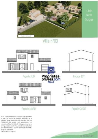 Villa Contemporaine L'Isle Sur La Sorgue 4 pièces 100 m² -