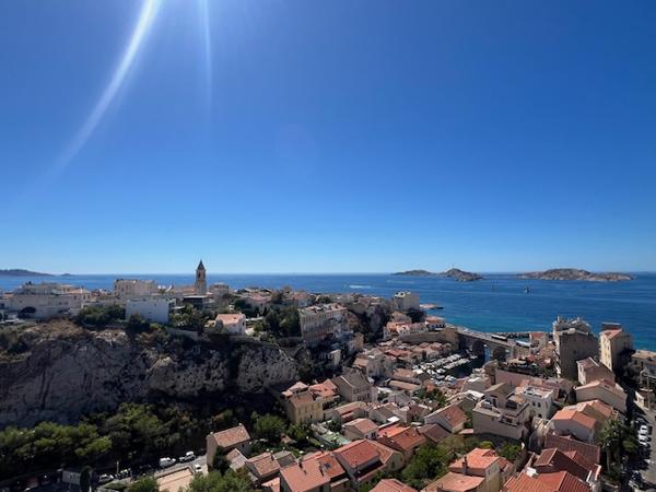 Marseille (13007) LOCATION APPARTEMENT MEUBLÉ TYPE 4 88M2 BALCON FILANT SPLENDIDE VUE MER ET VALLON DES AUFFES 35 BD CIEUSSA 130