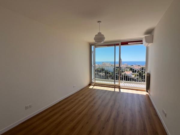 Marseille (13007) LOCATION APPARTEMENT MEUBLÉ TYPE 4 88M2 BALCON FILANT SPLENDIDE VUE MER ET VALLON DES AUFFES 35 BD CIEUSSA 130