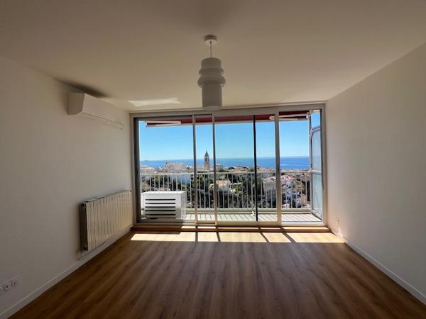 Marseille (13007) LOCATION APPARTEMENT MEUBLÉ TYPE 4 88M2 BALCON FILANT SPLENDIDE VUE MER ET VALLON DES AUFFES 35 BD CIEUSSA 130