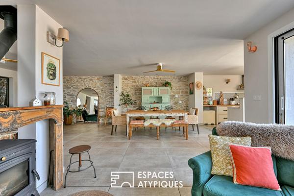 Bâtisse de caractère rénovée avec vue magnifique