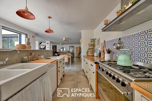 Bâtisse de caractère rénovée avec vue magnifique