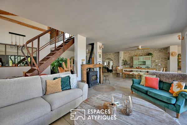 Bâtisse de caractère rénovée avec vue magnifique