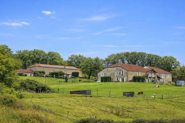 Exceptional Estate with Established Gîte Business, up to 40 guests, Stunning Views & Swimming pool