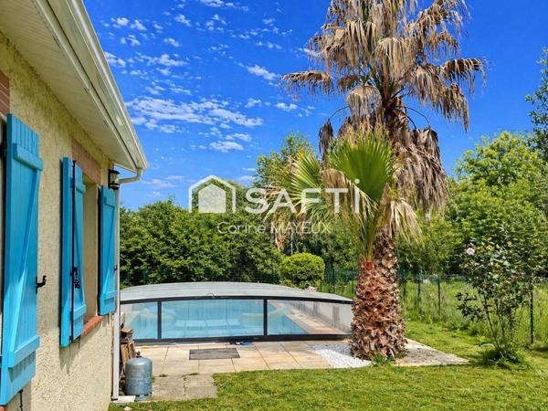 Maison 4 chambres avec piscine – 115 m² – Terrain 930 m² – Fronton