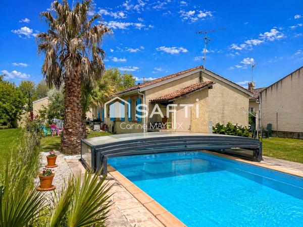 Maison 4 chambres avec piscine – 115 m² – Terrain 930 m² – Fronton